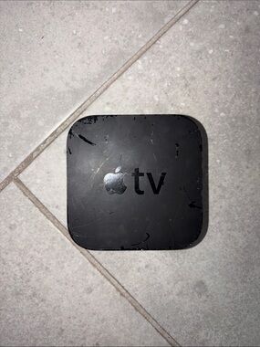 Apple Black TV Streaming Box with Apple Logo